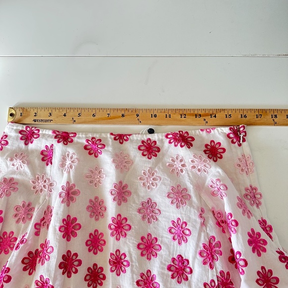 NWT Revolve Lovers + Friends Hugh Mini‎ Skirt in Pink and White India Made Large - Picture 7 of 8